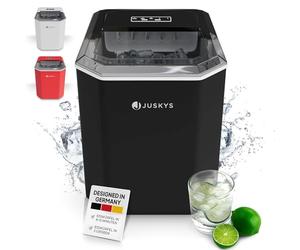 Machine à glaçons IceOracle de Juskys - prépare des glaçons pour vos cocktails en 6-13 min - mini machine à glaçons pouvant préparer jusqu'à 12 kg de glace par jour - grand panier à glaçons - noir