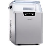 Wallberg Nugget Ice Maker Machine à glaçons mode rapide compresseur 200 watts 12 kg de glaçons par jour fonctionnement silencieux argent