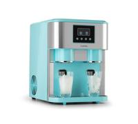 Machine à glaçons - Klarstein Eiszeit Crush - 15 > 18 kg-24h, réservoir 1,8L, 2 tailles de glace pilée - Bleu
