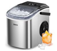 Machine à Glacons Nugget, Silonn, 12 kg/jour, Blanc argenté, Glace Écrasée, Minuterie, App Connectée