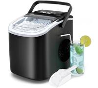 Machine à Glaçons, PALINTH Machine a Glacons, 2 Tailles de Machine à Glacons Bullet, Machines à Glaçons Autonettoyante Avec Poignée Portable