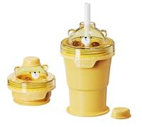 Machine à glaçons pliable à double usage, tasse à boire, moule à sphère de glace en silicone de qualité alimentaire, parfait pour la salle de sport et l ' extérieur, moule à sphère avec paille