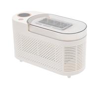 Machine à glaçons portable 120 W avec auto-refroidissement, 8 glaçons par cycle, petite machine à glaçons compacte pour cuisine, WG, fête et camping (blanc)