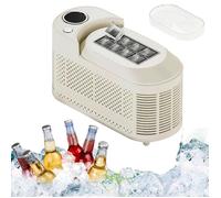 Machine à Glaçons Portative , 8 Glaçons en 10 Minutes, Compatible Voiture & Secteur, Pour Camping, Voyage- 0.5mL, Auto-Nettoyant