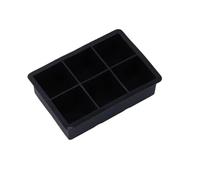 Machine à glaçons réutilisable 4/6/8 grilles, boule de Cube en Silicone, plateau congélation carré(6 Grid Square)