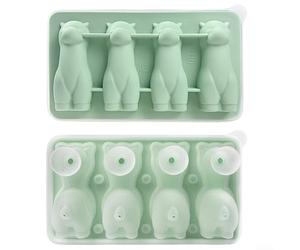 Machine à glaçons réutilisable en alpaga avec couvercle entièrement étanche et échelle de remplissage pour faire des formes de glace uniques qui se démarquent dans n'importe quelle boisson froide ou