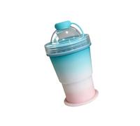 Machine à glaçons ronde en silicone souple et bouteille d'eau de voyage avec couvercle sécurisé pour cocktails et boissons Passe au lave-vaisselle Bac à glaçons en silicone