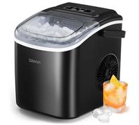 Machine à Glacons, Silonn, 12 kg/24h, Noir, Auto-Nettoyante, 9 Cubes en 6 Min, 2 Tailles, Idéale pour Maison, Bar, Fête