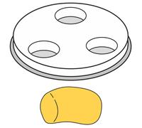 Machine à GNOCCHIS, tubes épais, 1 trou, diamètre 13 mm, MPF2,5/4 - Hendi 229415