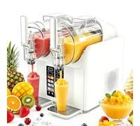 Machine à Granita, 2 L/68 Oz, Pour Boissons Glacées Et Granita à La Maison, Sans Glace, 7 Programmes Prédéfinis, Autonettoyante, Pour Margaritas, Frappés, Milkshakes Et Smoothies DoubleBowl-White
