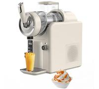 Machine à granita professionnelle, broyeur à glace de 1,8 L avec 5 réglages prédéfinis, congélation rapide, autonettoyante, pour smoothies, crèmes glacées et milkshakes (blanche).
