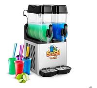 Royal Catering Machine à granitas granités boissons frappées RCSL 2/12 (2 x 14 litres, 600 W, Température -2 à -3 °C, exempt de BPA)