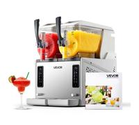 Machine à Granité-VEVOR-2x3 L-Machine à Boissons Glacées Autonettoyante-Frappées avec 5 Programmes Prédéfinis