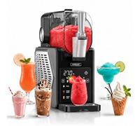 Machine à granités et à glace italienne 2,5 L, 6 programmes, pour la maison | Machine à glace 2 en 1 pour glaces, slushies, frappés et milkshakes - sans glace grâce au système de refroidissement intégré.