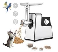 Machine à granulés d'alimentation électrique, granulatrice d'aliments pour Animaux en Acier Inoxydable, équipement Maison pour Nourriture pour Animaux de 2-6 kg/h, 2,5/3/5 mm avec Trois pla 2.5+3+5mm