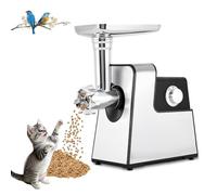 Machine à granulés électrique, Fabricant de Nourriture pour Animaux de 2 à 6 kg/h, granulatrice en Acier Inoxydable, 2,5/3/5 mm avec Trois plaques, pour graines d'oiseaux, Chats, Chiens, grives e 2mm