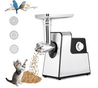 Machine à granulés électrique, Fabricant de Nourriture pour Animaux de 2 à 6 kg/h, granulatrice en Acier Inoxydable, 2,5/3/5 mm avec Trois plaques, pour graines d'oiseaux, Chats Select Any 3 Stencils