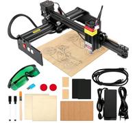 VEVOR Machine à Graver Laser Mini Graveur Laser CNC 5,5 W 190 x 170 mm, Machine Gravure Laser 6000 mm/min Carte Mère avec Processeurs Doubles pour Graver Papier Bois Cuir Tissu Plastique Acrylique