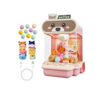 Machine à griffes pour enfants, mini jeu de poupée audio avec griffes, 20 mini jouets, cadeaux de Noël et d'anniversaire