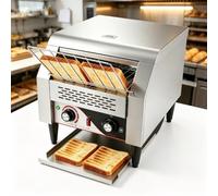 Machine À Grille-pain À Bagel, Grille-pain Commercial À Haut Rendement | Température Réglable Jusqu'à 500°F, 150/300/450 Tranches Par Heure, Éléments Chauffants Puissants for Café(150 slices)