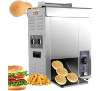 Machine À Griller À Hamburgers, Type À Chaîne, Machine De Chauffage pour Burgers, 2000W, Grille-Pain Commercial Automatique, Double entrée Réglage D'Épaisseur À Double Couple