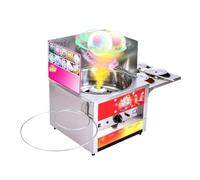 Machine à guimauve Fabricant de barbe à papa gaz fantaisie commerciale en acier inoxydable bricolage Snack bonbons sucrés fil sucre fleur guimauve Machine