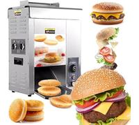 Machine À Hamburger Commerciale 2000 W, Grille-pain À Chaîne Pour Restaurants, Boulangeries, Cafétérias, Restaurants, Épaisseur Du Port D'alimentation Réglable