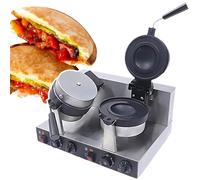 Machine à hamburger électrique 1300 W/2600 W, gaufrier professionnel antiadhésif, presse à hamburger, gaufrier à glace, poignée anti-brûlure, plaques antiadhésives, simple