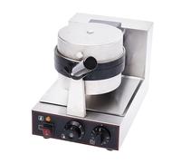 Machine à hamburger électrique, gaufrier à hamburger, poêle antiadhésive et conception rotative à 180°, conception en acier inoxydable, adaptée à un usage commercial et domestique (A)