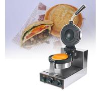 Machine à hamburger électrique pour gaufres, paninis et hamburgers, en acier inoxydable avec poignée froide et rotation à 180°, usage domestique, 220 V