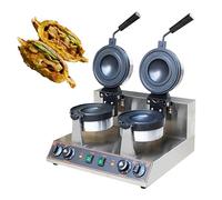 Machine à hamburgers avec revêtement antiadhésif, presse à hamburgers commerciale, machine à hamburgers 1300 W, gaufrier à hamburgers commercial, presse à panini électrique antiadhésive, tem
