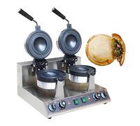 Machine à Hamburgers, Chauffe-Hamburgers Commercial avec revêtement antiadhésif, Machine à Hamburgers 1300 W, gaufrier électrique pour Hamburgers, Presse à panini électrique antiadhésive, ré