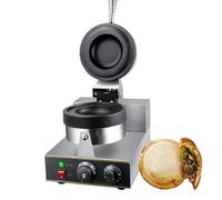 Machine à Hamburgers, Chauffe-Hamburgers Commercial avec revêtement antiadhésif, Machine à Hamburgers 1300 W, gaufrier électrique pour Hamburgers, Presse à panini électrique antiadhésive, ré