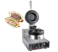 Machine à hamburgers électrique commerciale, presse à galettes de 1300W en acier inoxydable pour sandwichs et toasts