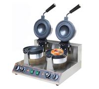 Machine à hamburgers, gaufrier commercial, presse à panini électrique antiadhésive, contrôle de température 50-300 ℃, chauffage double face, minuterie de 5 minutes, tête simple/double (A)