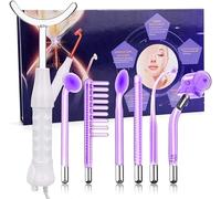 Machine à haute fréquence 7 en 1 portable pour soins de la peau du visage, lumière violette