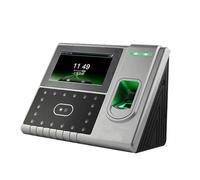 Machine à horloger, Horloge de pointage, Machine de présence, Machine de contrôle d'accès à Reconnaissance e, Terminal de présence des employés à Double caméra de 4,3 Pouces, Empreinte Digitale,Élect
