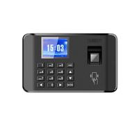 Machine à horloger, Machine de pointage biométrique Intelligente avec Empreintes digitales et Mot de Passe, Horloge de pointage, enregistreur d'enregistrement des employés, écran LCD, Invite vocale,É