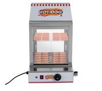 Machine à hot dog - 1200 W - Électrique - En acier inoxydable - 5 l - Pour hot-dogs - Chauffe-petits pains - 86-230 °F - Pour cantines, magasins de commodité, restaurants