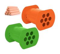 Machine À Hot-Dog 2 Pièces, Extrudeuse De Bâtonnets De Viande, Extrudeuse De Bâtonnets De Viande, Moule À Saucisses Pour Hot-Dog, Extrudeuse Manuelle, Ustensiles De Cuisine Diy (Orange, Vert)
