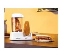 Machine à Hot-Dog - ROSENSTEIN & SOHNE - 350 W - Blanc - Cuisson vapeur - Réchauffage pain