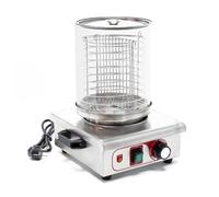 Wiltec Machine à hot dog - 260 x 290 x 380 mm - 450 W - avec Bocal à vapeur - Chauffe-saucisses Œufrier Cuiseur Appareil de chauffage pour Cuisine Maison