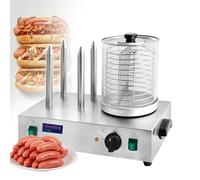 Machine À Hot-Dog De Restaurant, Gril À Saucisses En Acier Inoxydable, Avec Bouton De Contrôle De Vitesse, Réglage Facile De La Température, Pour Restaurants/Camions De Nourriture Withrod