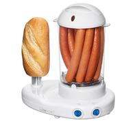 Clatronic Machine à hot-dogs HDM 3420 EK N – 2-en-1 hot-dogs et cuiseur à œufs – Blanc