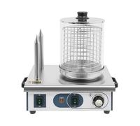 machine à hot-dog,Hot Dog Maker, chauffe-saucisses, 3 brochettes chauffantes, régulateur de température 0~85 °C,cuiseur à saucisses