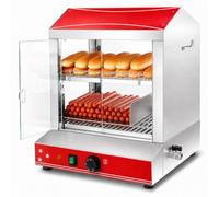Machine à Hot Dog Professionnelle, Cuiseur Vapeur à Hot-Dogs | TempéRature 30° à 85°, Convient Aux Restaurants, Aux FêTes Et Aux Stands De Marché