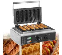 Machine à hot-dogs professionnelle 1500 W, fabricant de rouleaux de hot-dog, 5/6 pièces fabriquées en 2 à 5 minutes, poignée anti-brûlure, contrôle de température 50-300 °C(6)
