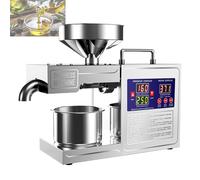 Machine à Huile Électrique, Extracteur pour Noix de Coco & Olive, Moteur Haute Performance 820W, Capacité 3-6 kg/h,Pour arachides, soja, colza