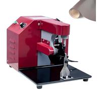 Machine à huiler électrique pour bords de cuir, outil professionnel de teinture de bord de cuir 50 W avec épaisseur réglable, double contrôle de vitesse, pour le traitement du cuir