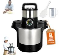 Machine à igname électrique pilée, 6 L 1600 W, mélangeur automatique pour cuisiner et battre l'hirondelle africaine, machine à aliments de cuisine, pilier robuste, facile à utiliser